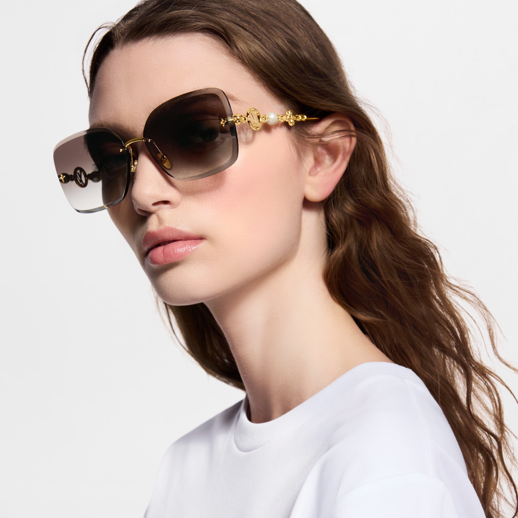 LV Jewel Pearl Square Sunglasses S00 - Accessories Z3407U | LOUIS